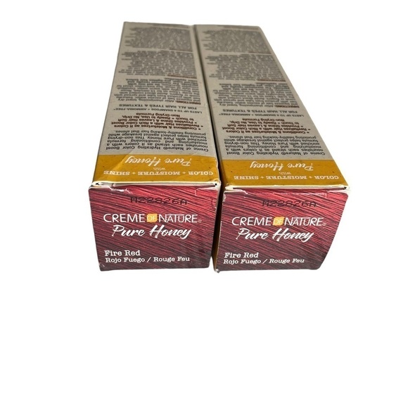Crème of Nature Pure Honey Fire Red Hair Color Set of 2 New Semi Permanent Boost - Picture 8 of 9